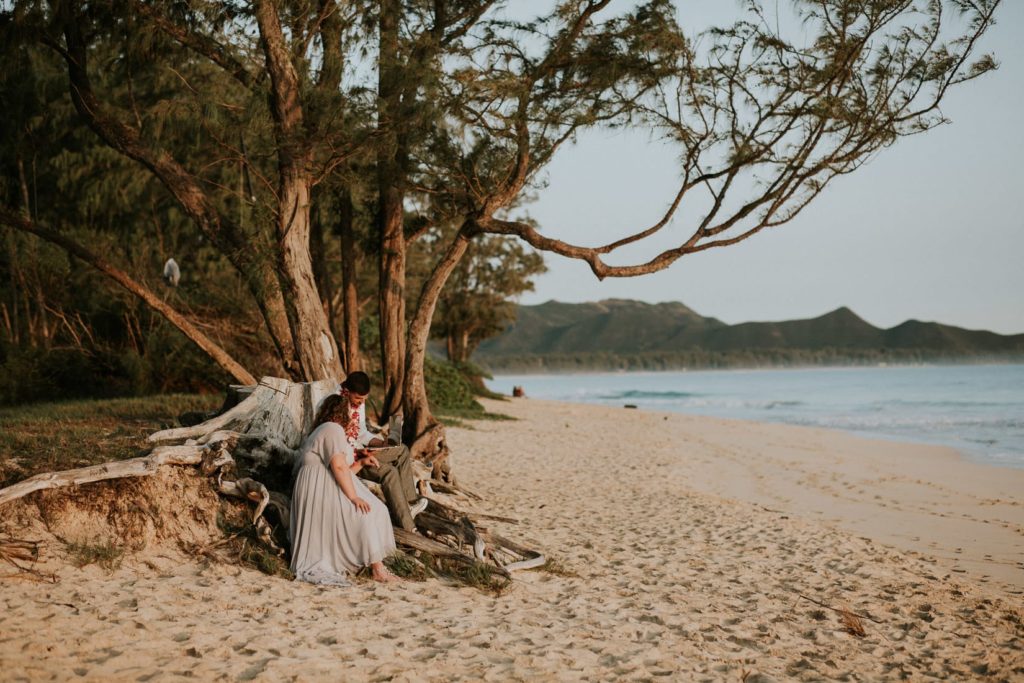 Ślub na Hawajach, waimanalo beach wedding, Sesja ślubna na Hawajach, wedding sesion Hawaii, Hawaii wedding photographers