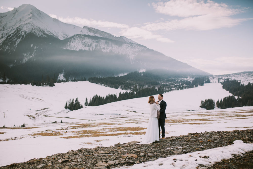 Sesja ślubna w górach, plener w górach