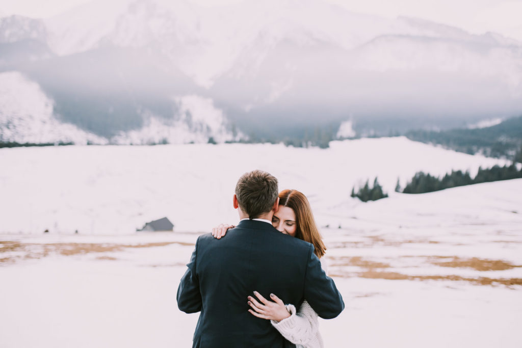 Sesja ślubna w górach, plener w górach