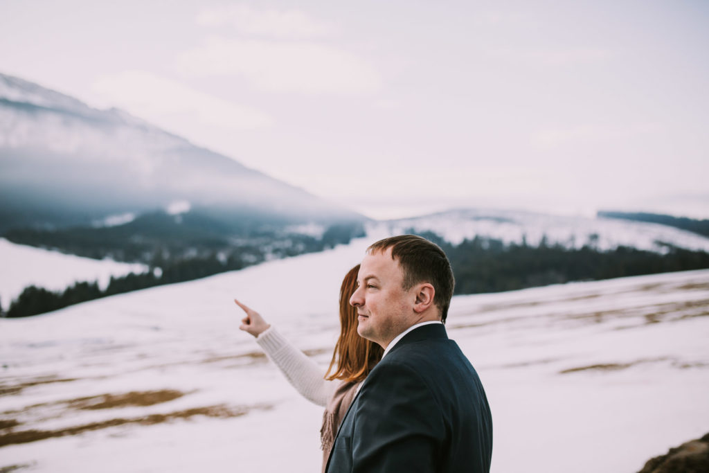 Sesja ślubna w górach, plener w górach