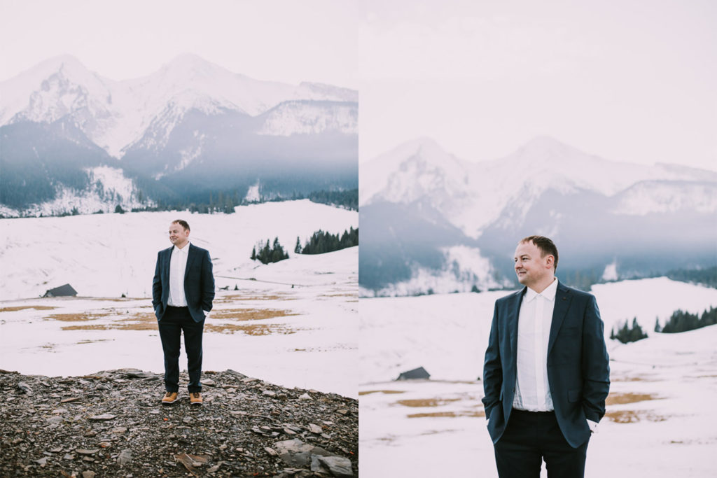 Sesja ślubna w górach, plener w górach