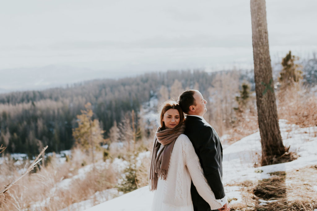 Sesja ślubna w górach, plener w górach