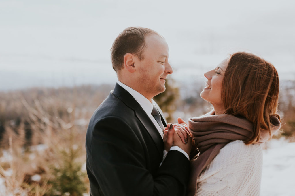 Sesja ślubna w górach, plener w górach