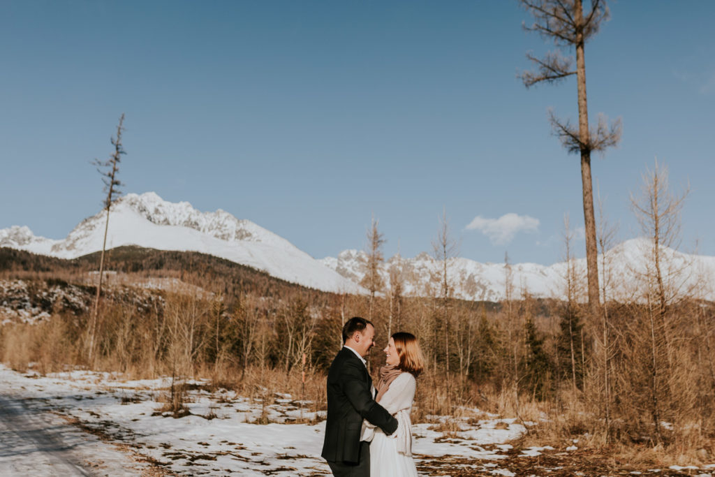 Sesja ślubna w górach, plener w górach