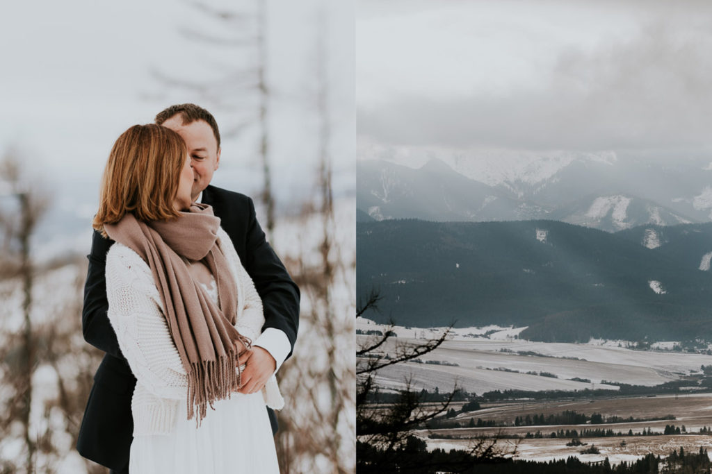 Sesja ślubna w górach, plener w górach