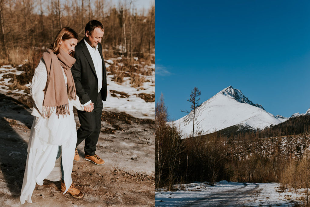 Sesja ślubna w górach, plener w górach