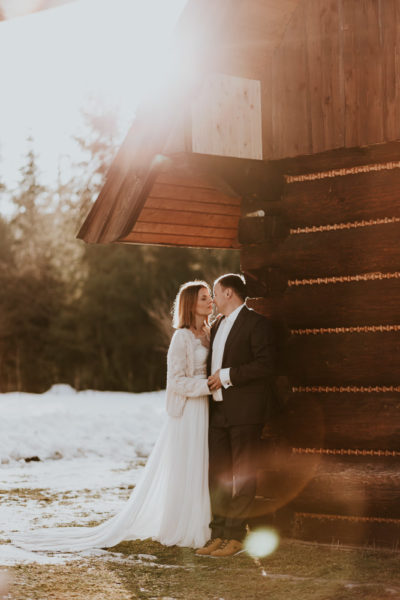 Sesja ślubna w lesie