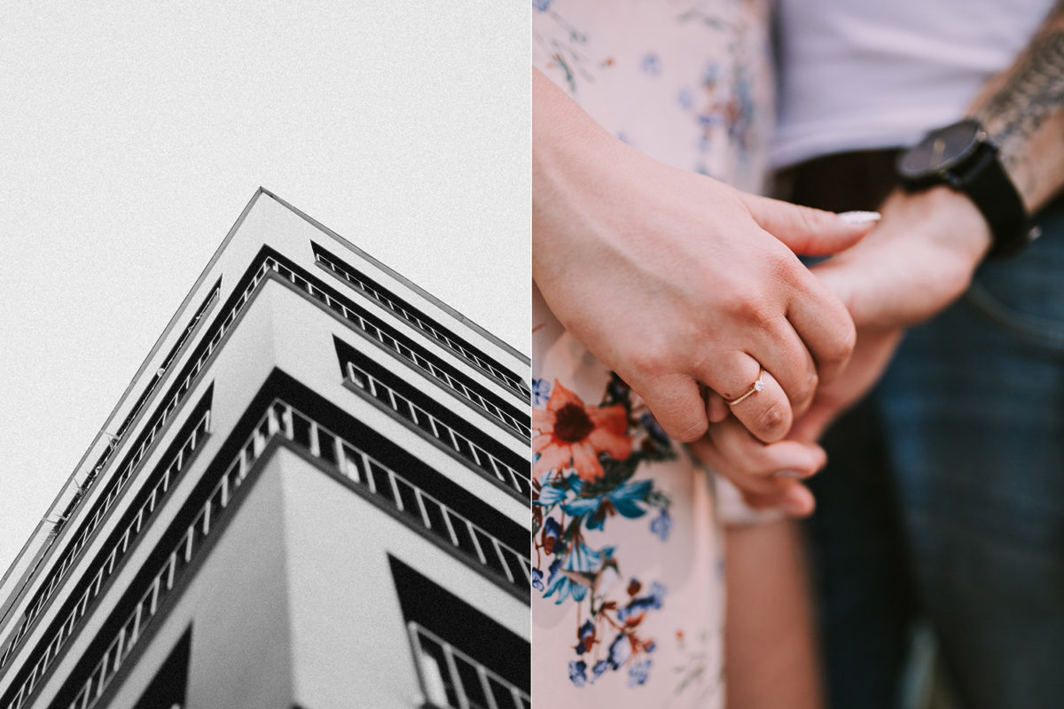 Patrycja&Patryk Sesja narzeczeńska w Warszawie, Plac Europejski Warszawa