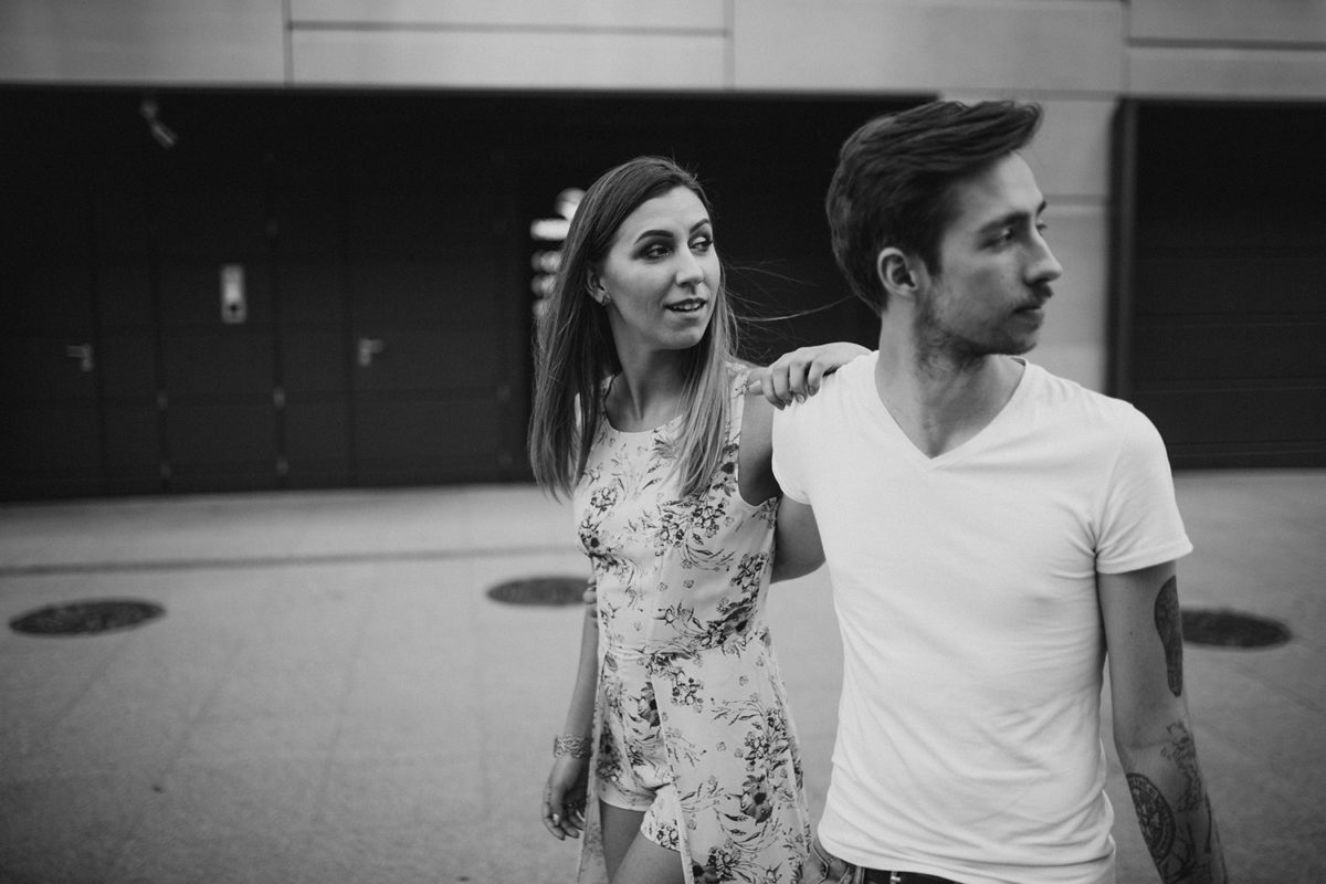 Patrycja&Patryk Sesja narzeczeńska w Warszawie, Ogród na dachu Biblioteki Uniwersytetu Warszawskiego