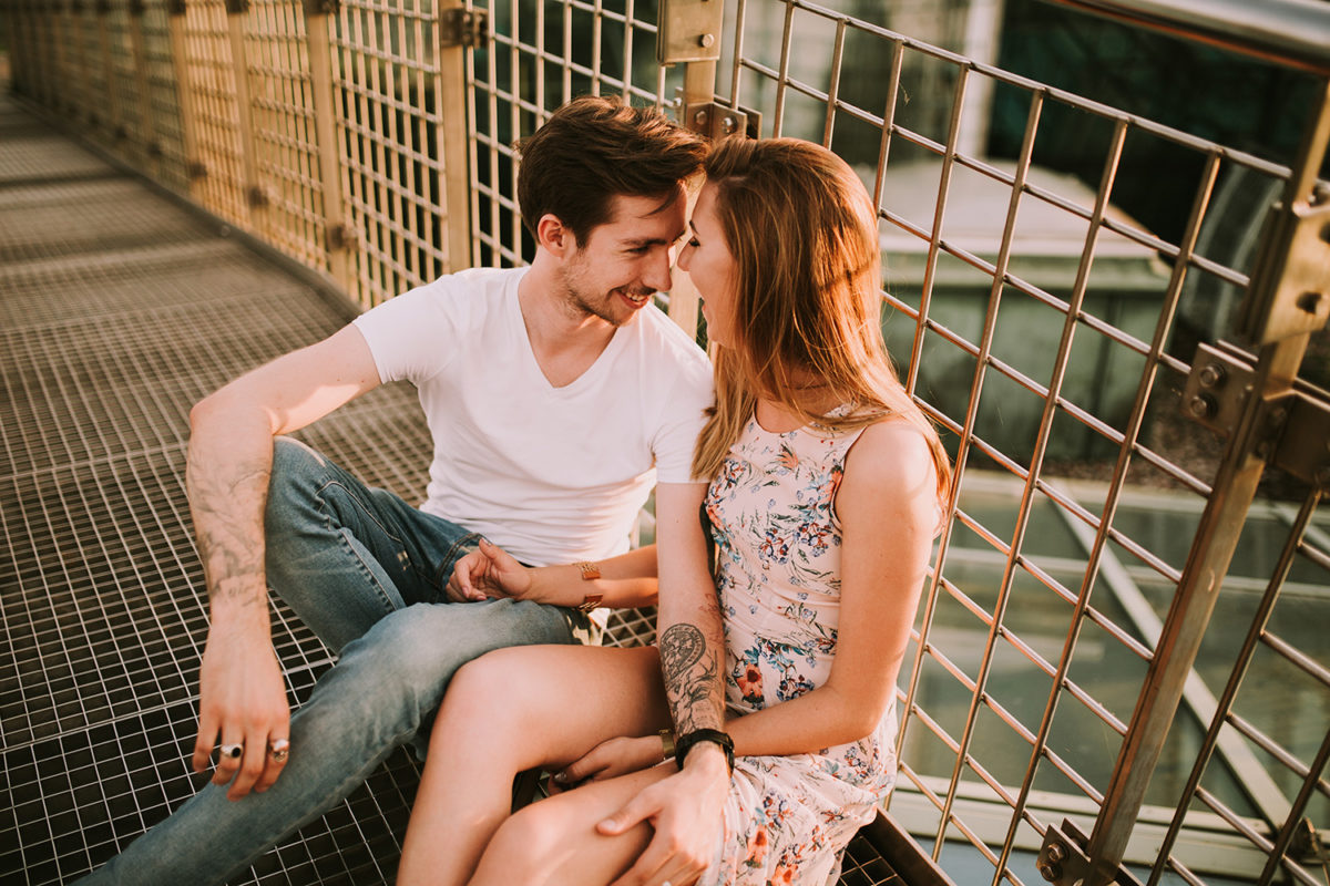 Patrycja&Patryk Sesja narzeczeńska w Warszawie, Ogród na dachu Biblioteki Uniwersytetu Warszawskiego