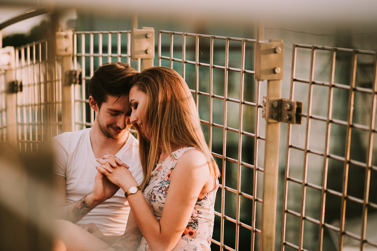 Patrycja&Patryk Sesja narzeczeńska w Warszawie, Ogród na dachu Biblioteki Uniwersytetu Warszawskiego