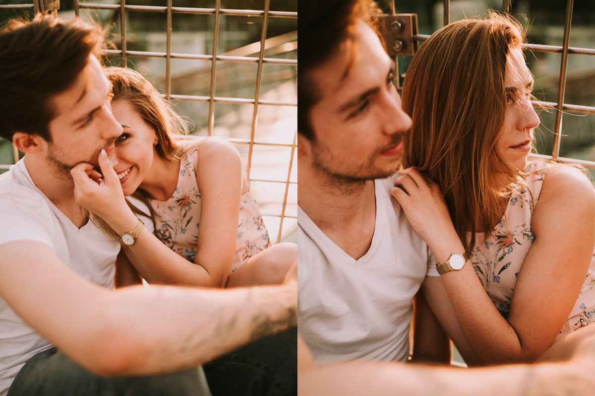 Patrycja&Patryk Sesja narzeczeńska w Warszawie, Ogród na dachu Biblioteki Uniwersytetu Warszawskiego