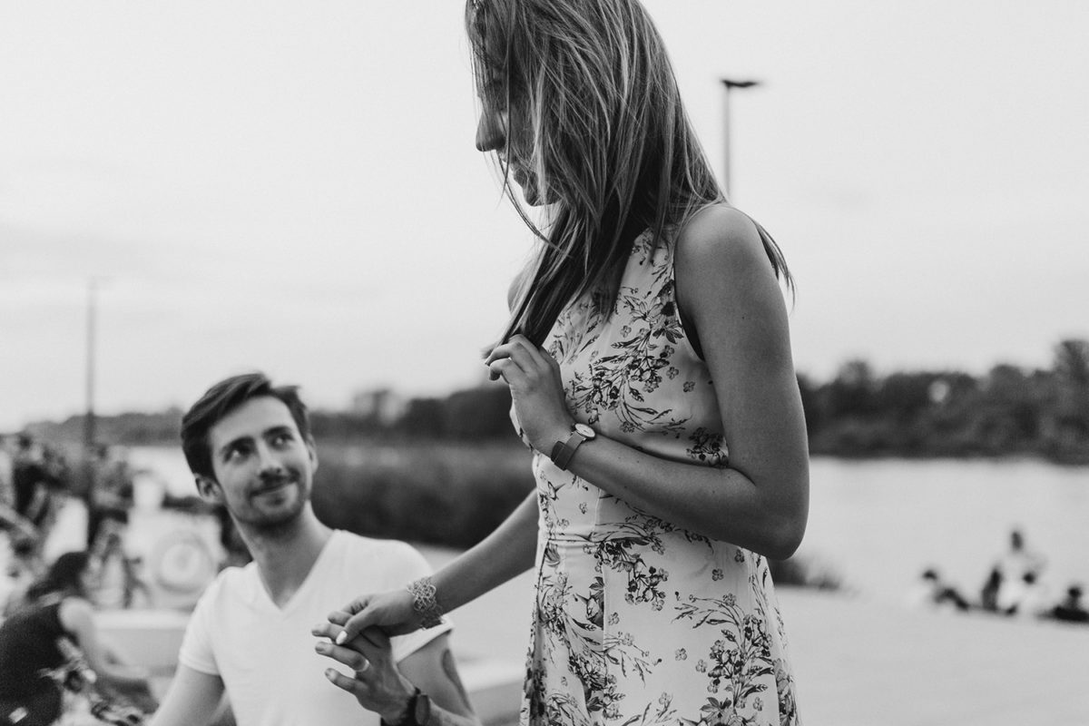Patrycja&Patryk Sesja narzeczeńska w Warszawie, Bulwary wiślane Warszawa