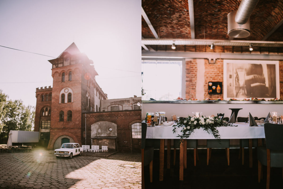 Browar obywatelski Tychy, Industrialne wesele, Dekoracja ślubna, Duet fotografów