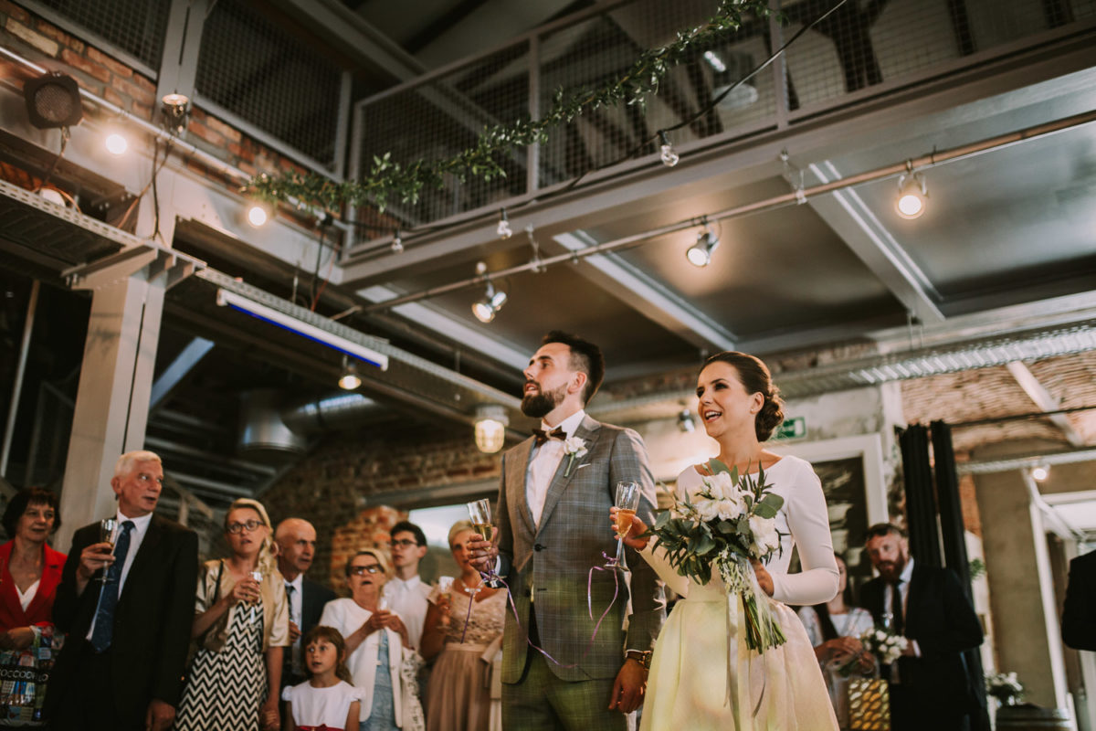 Browar obywatelski Tychy, Industrialne wesele, Dekoracja ślubna, Duet fotografów