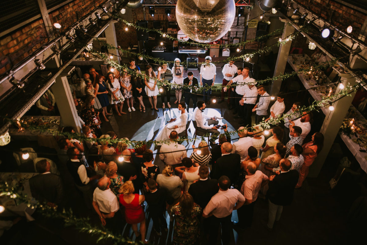 Browar obywatelski Tychy, Industrialne wesele, Dekoracja ślubna, Duet fotografów