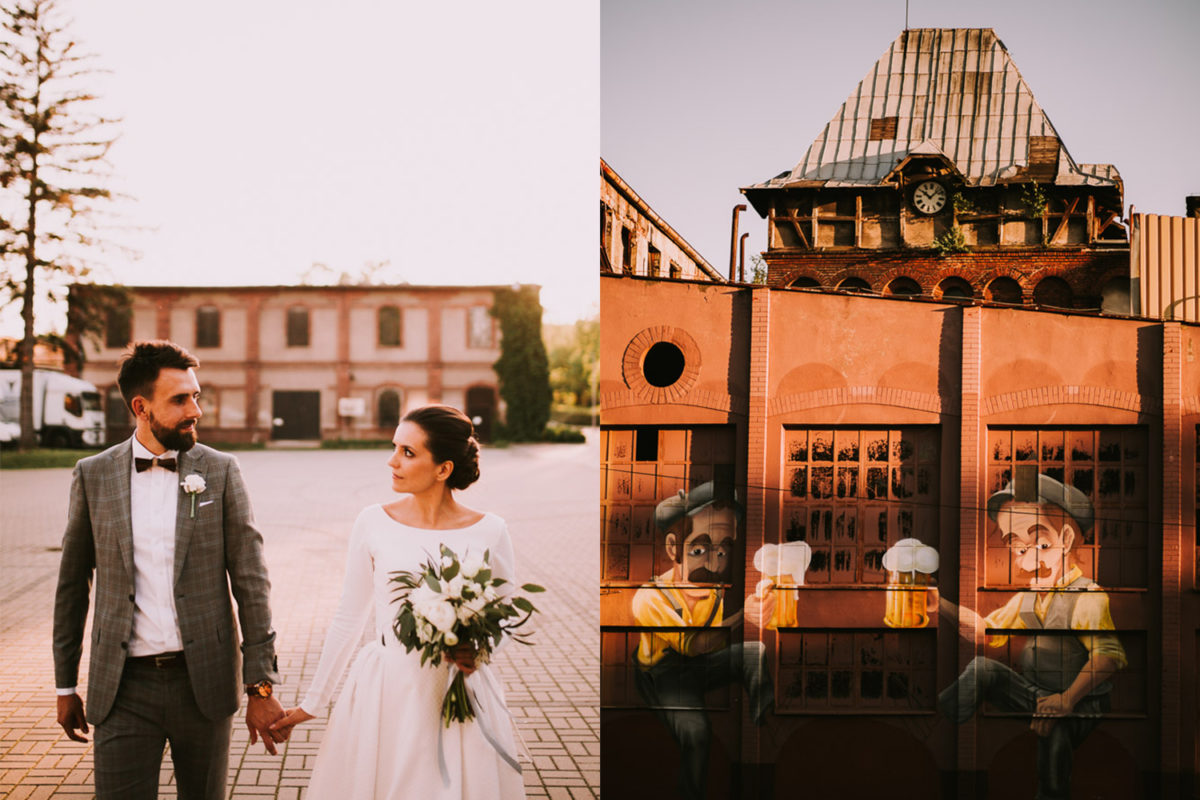 Browar obywatelski Tychy, Industrialne wesele, Dekoracja ślubna, Duet fotografów