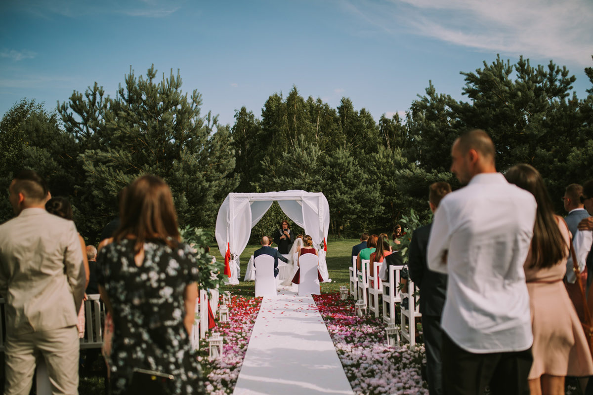 Ślub w plenerze Warszawa Hotel Artis Ślub plenerowy Ślub w ogrodzie