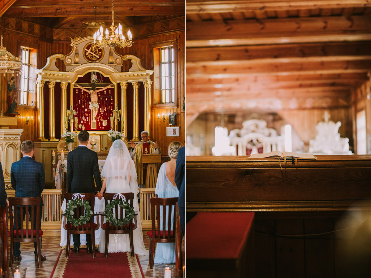 Ślub w Przepitkach, Parafia rzymskokatolicka pw. św. Zygmunta w Królewie ślub, fotografia ślubna Warszawa