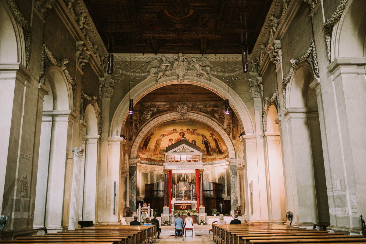 Polski Ślub w Rzymie, Zdjęcia Ślubne Rzym, Ślub w Bazylice św. Pankracego za Murami, San Pancrazio church Rome