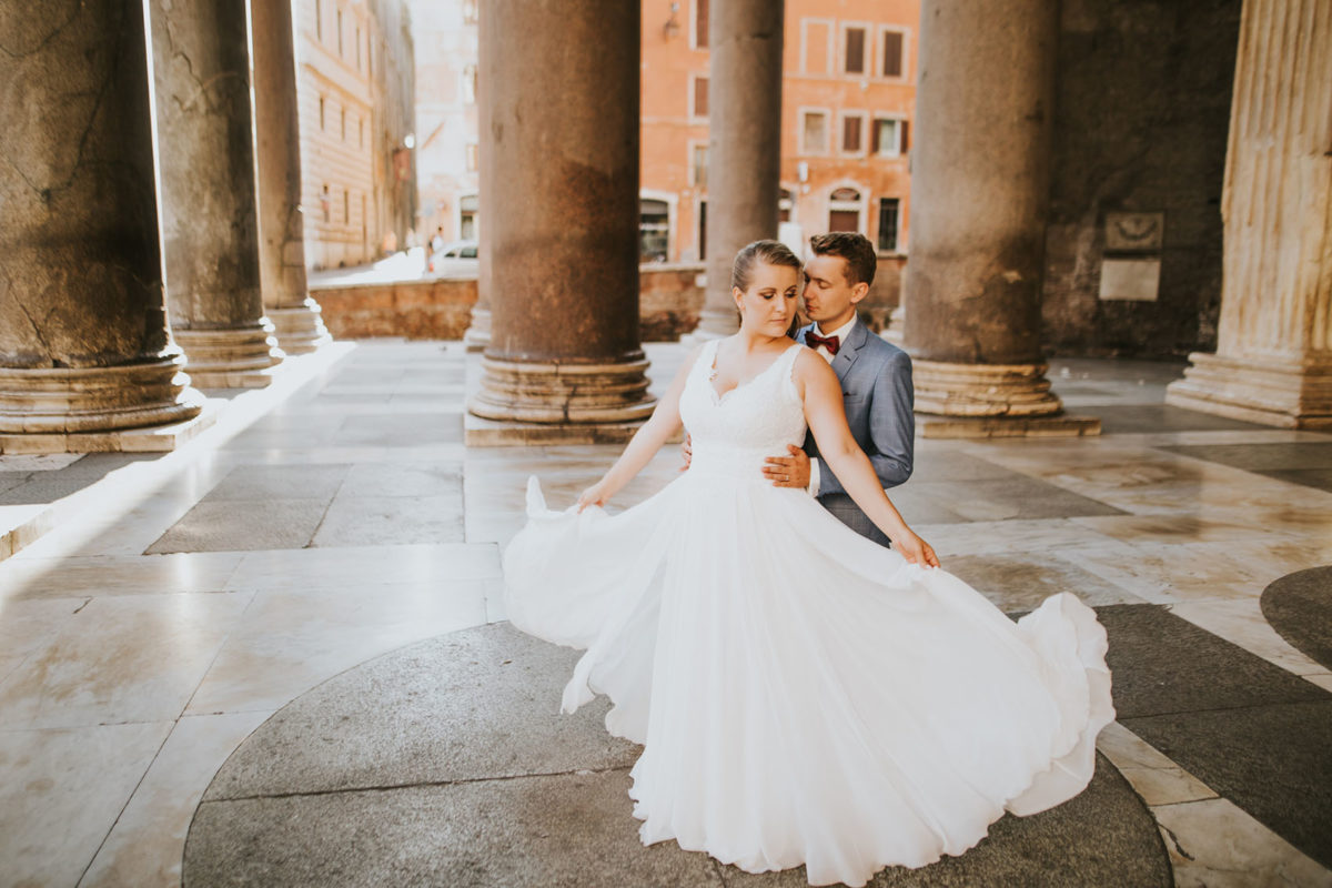 Sesja Ślubna w Rzymie, Polski Ślub w Rzymie, Sesja plenerowa Rzym, Wedding session Rome, Sesja ślubna za granicą