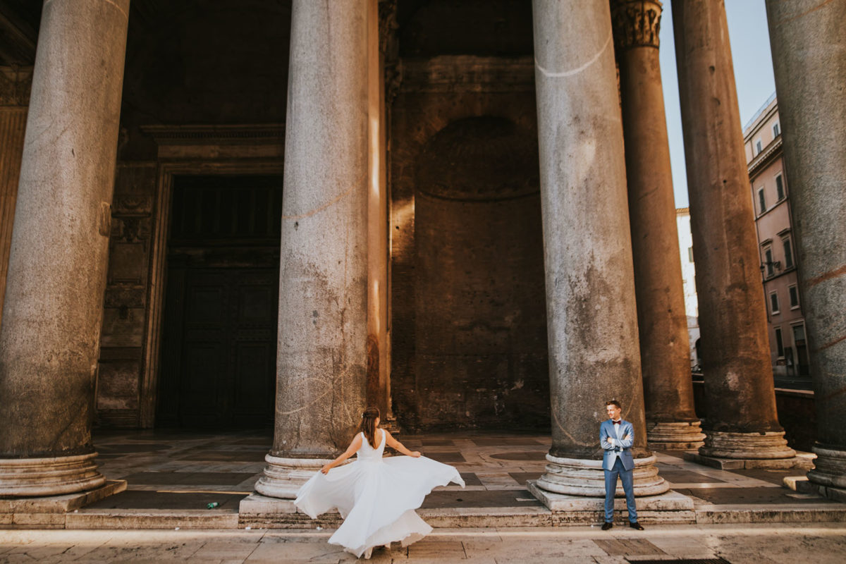 Sesja Ślubna w Rzymie, Polski Ślub w Rzymie, Sesja plenerowa Rzym, Wedding session Rome, Sesja ślubna za granicą
