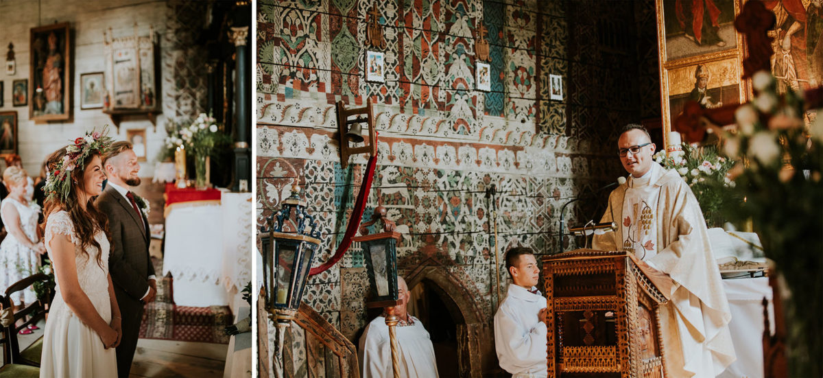 Ślub w Kościele pw. św. Michała Archanioła w Dębnie, Kościół w Dębnie, Fotografia ślubna Warszawa