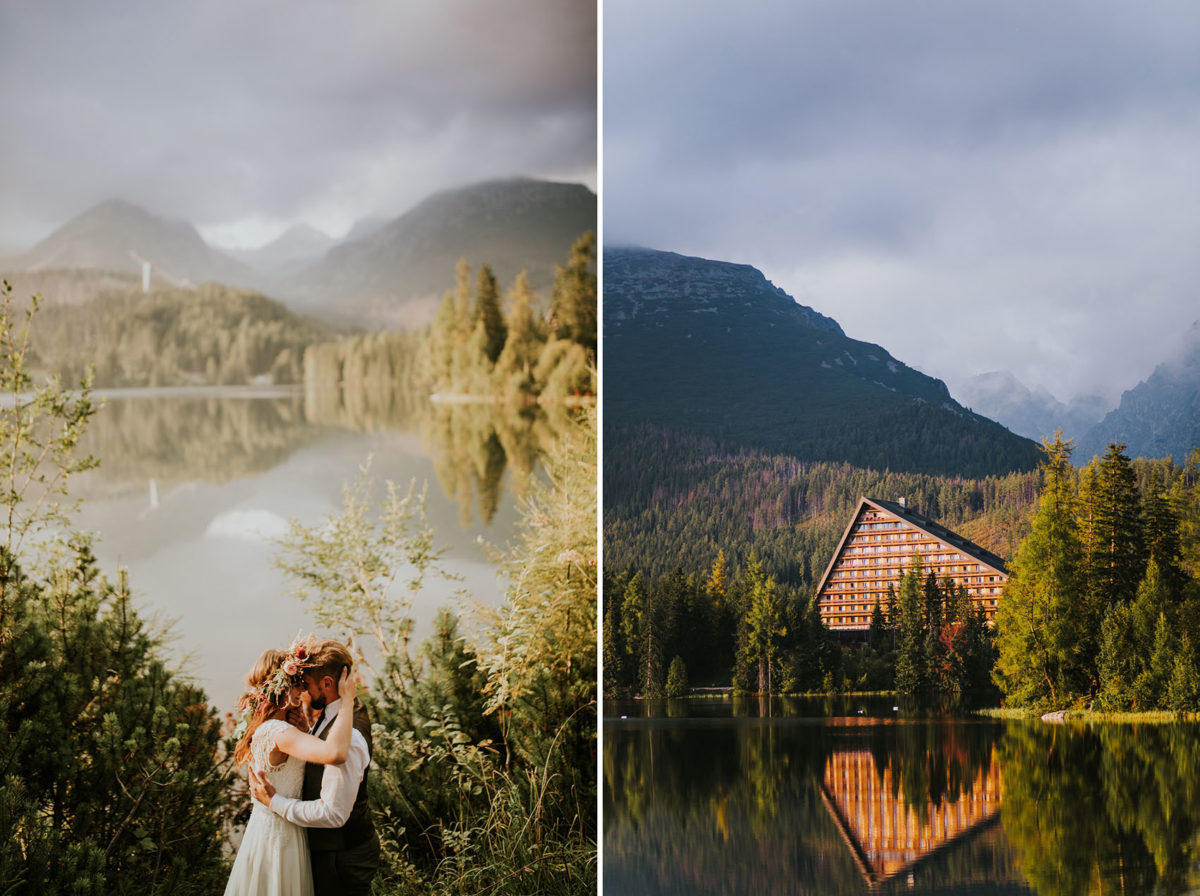 Sesja Ślubna Jezioro Szczyrbskie, Strbske Pleso, Plener Ślubny Tatry, Fotografia Ślubna Warszawa, Fotograf Ślubny Warszawa