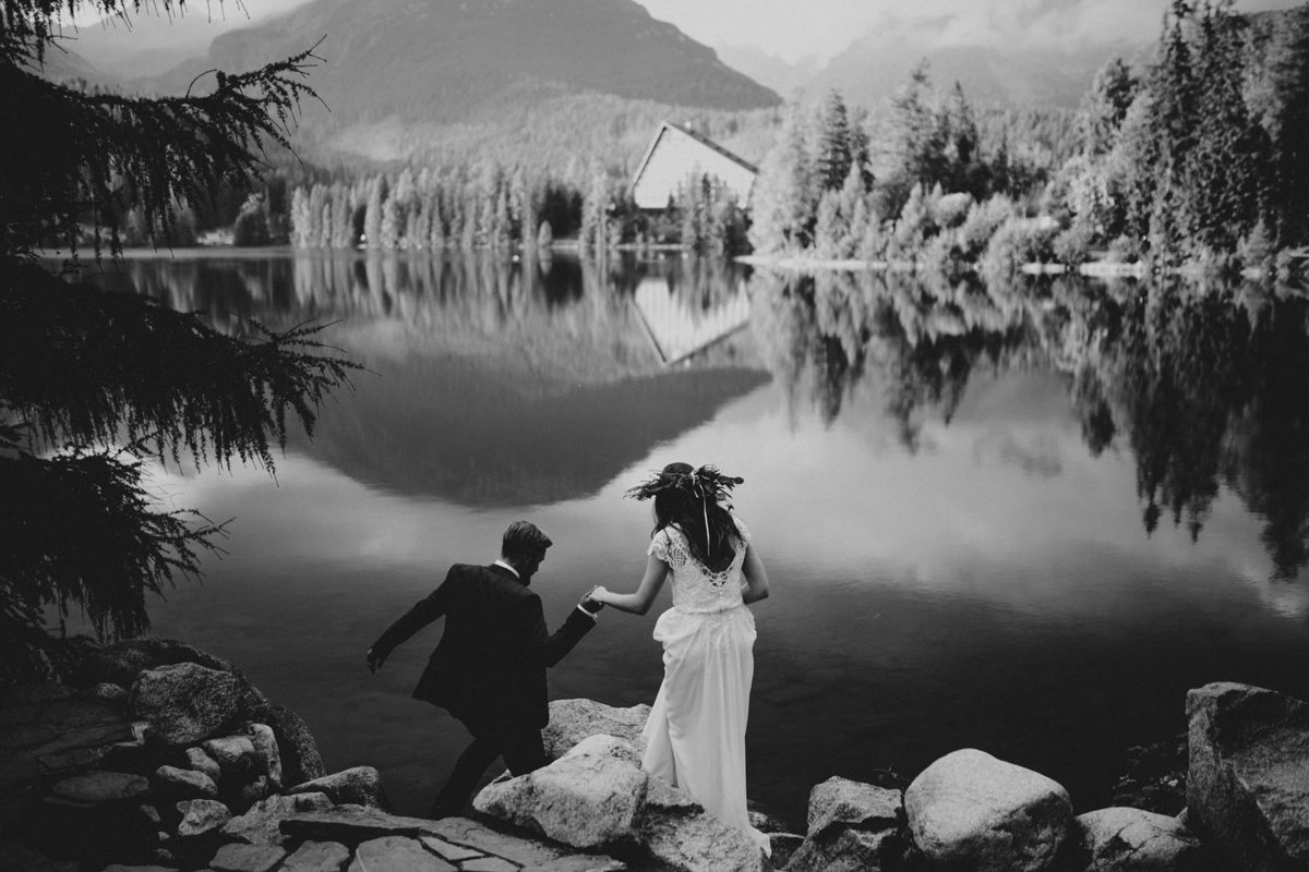 Sesja Ślubna Jezioro Szczyrbskie, Strbske Pleso, Plener Ślubny Tatry, Fotografia Ślubna Warszawa, Fotograf Ślubny Warszawa