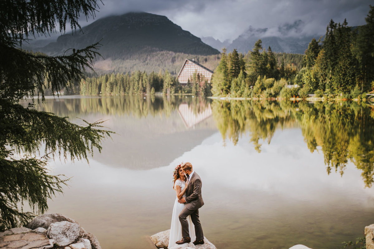 Sesja Ślubna Jezioro Szczyrbskie, Strbske Pleso, Plener Ślubny Tatry, Fotografia Ślubna Warszawa, Fotograf Ślubny Warszawa