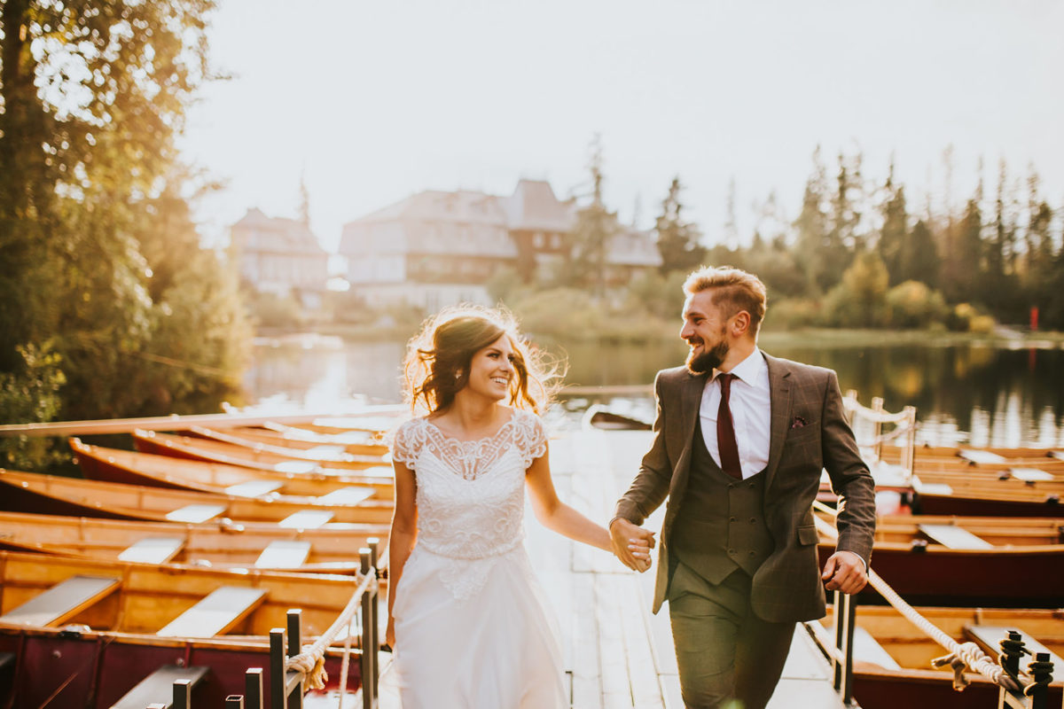 Sesja Ślubna Jezioro Szczyrbskie, Strbske Pleso, Plener Ślubny Tatry, Fotografia Ślubna Warszawa, Fotograf Ślubny Warszawa