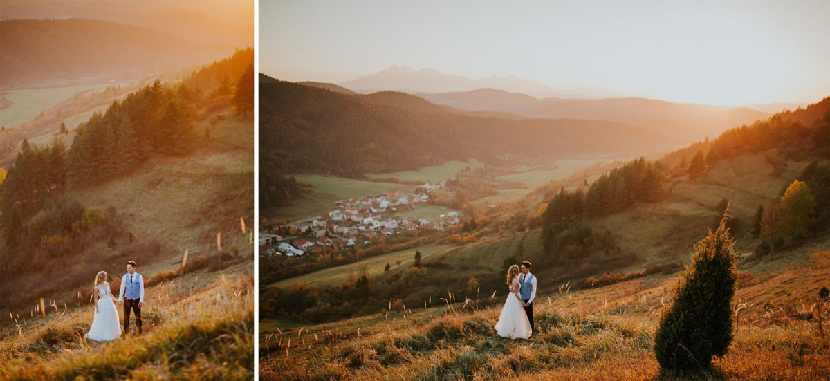 Sesja Ślubna Przełęcz pod Tokarnią, Plener Ślubny Pieniny, Fotografia Ślubna Warszawa, Sesja  w górach