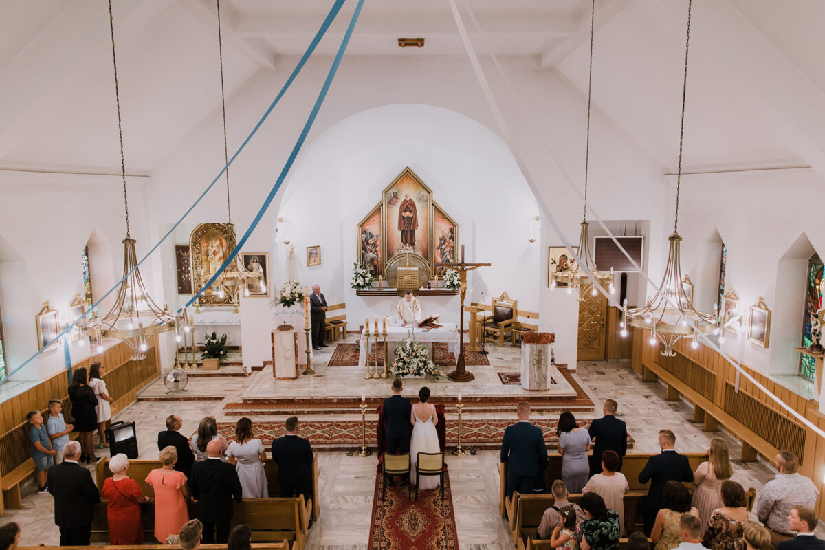 Ślub Rabka-Zdrój, Wesele w Oberwance, ślub w kościele pw, Świętego Brata Alberta