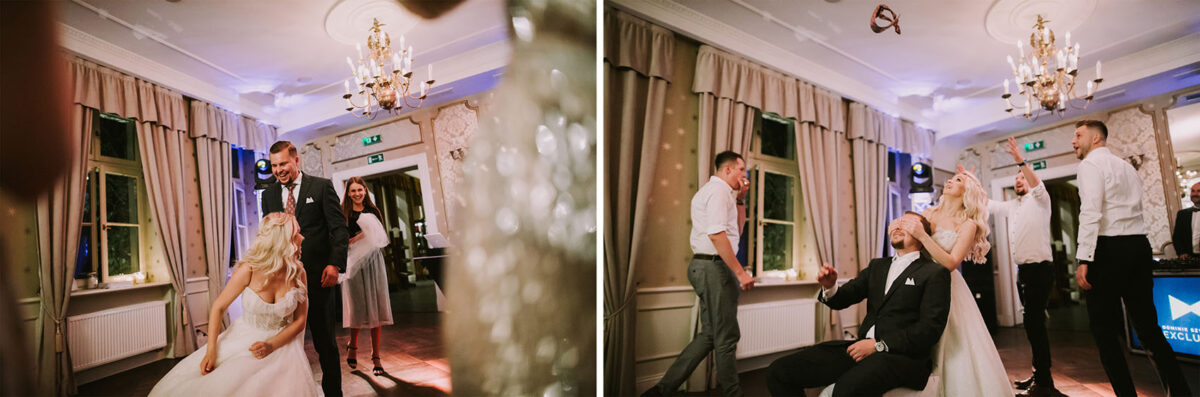 Pierwszy taniec, Wesele w Dworku w Sierakowie Sesja ślubna w trakcie wesela