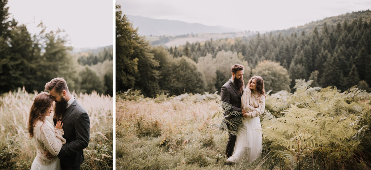 Boho sesja, sesja ślubna Piwniczna Zdrój, rustykalna sesja ślubna