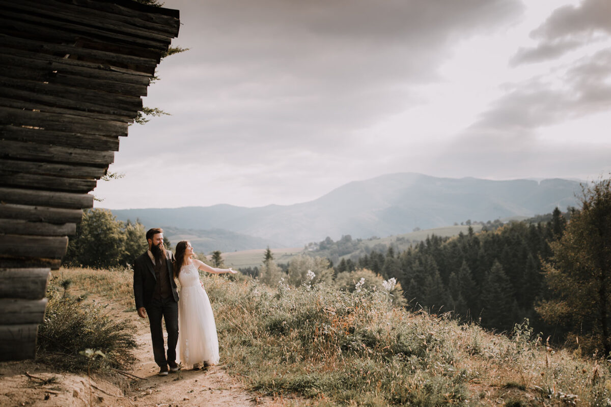 Boho sesja, sesja ślubna Piwniczna Zdrój, rustykalna sesja ślubna