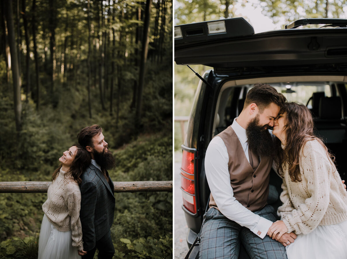 Boho sesja, sesja ślubna Piwniczna Zdrój, rustykalna sesja ślubna