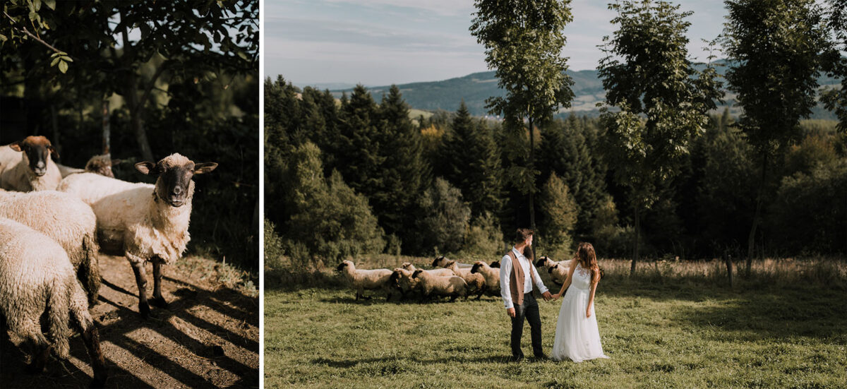 Boho sesja, sesja ślubna Piwniczna Zdrój, rustykalna sesja ślubna
