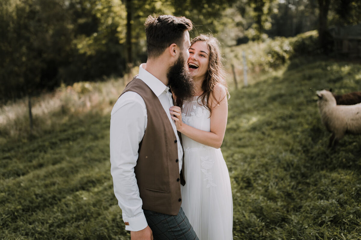 Boho sesja, sesja ślubna Piwniczna Zdrój, rustykalna sesja ślubna