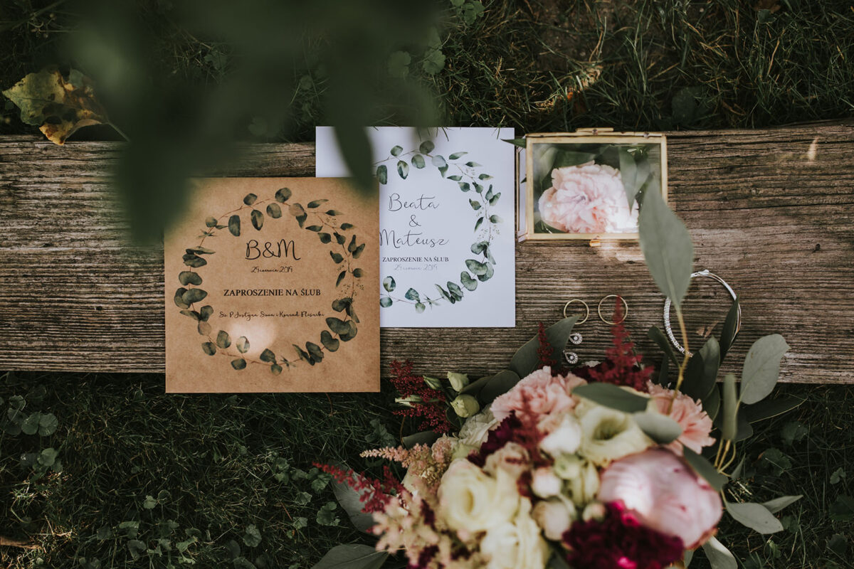 Ślub w kościele Apostołów Piotra i Pawła w Uściu Solnym, first look w ogrodzie