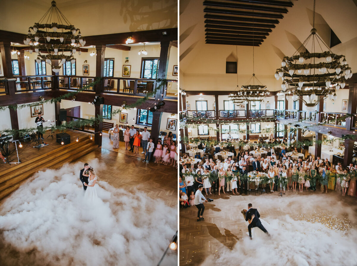 Pierwszy taniec z dymem, wesele w Folwarku Zalesie, wesele w okolicach Krakowa