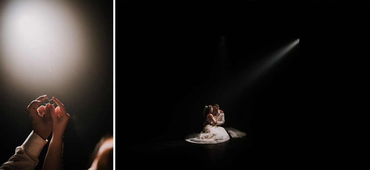 Sesja ślubna na deskach teatru, sesja ślubna Kraków, Sesja ślubna w teatrze