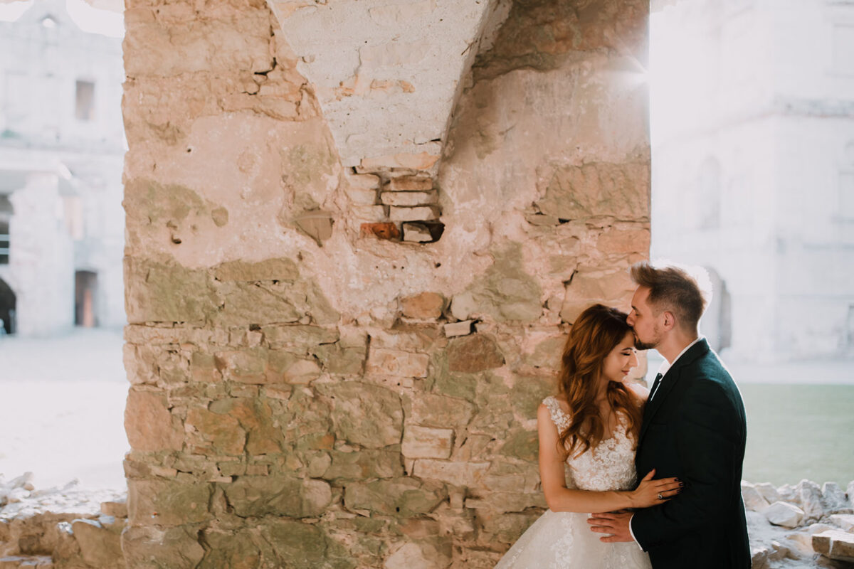 Sesja Krzyżtopór, wesele hotel Bińkowski, green wedding, ślub cywilny i kościelny