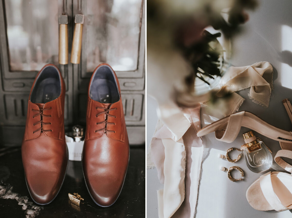 Ślub w Krakowie, First look w ogrodzie, kościół pw. Świętego Michała Archanioła w Zebrzydowicach