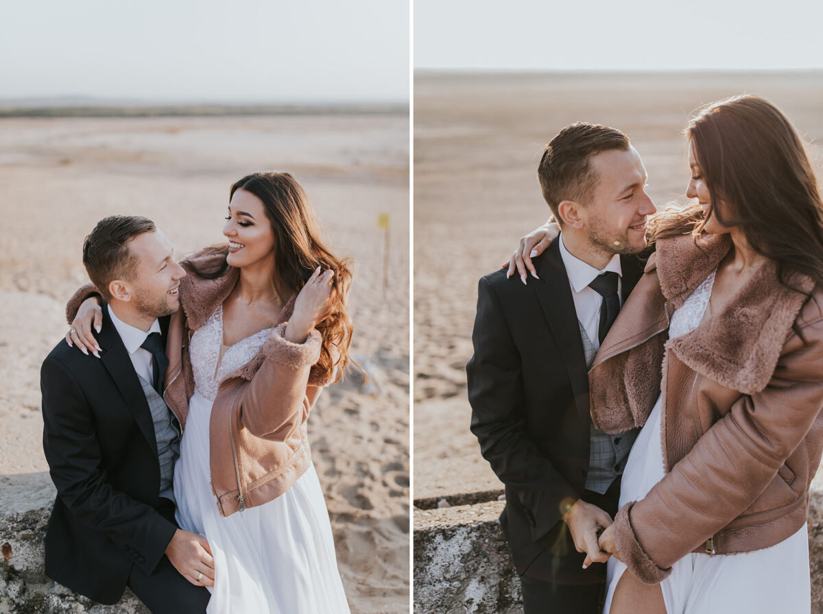 Wesele w okolicach Krakowa, pierwszy taniec, sesja ślubna na Pustyni Błędowskiej