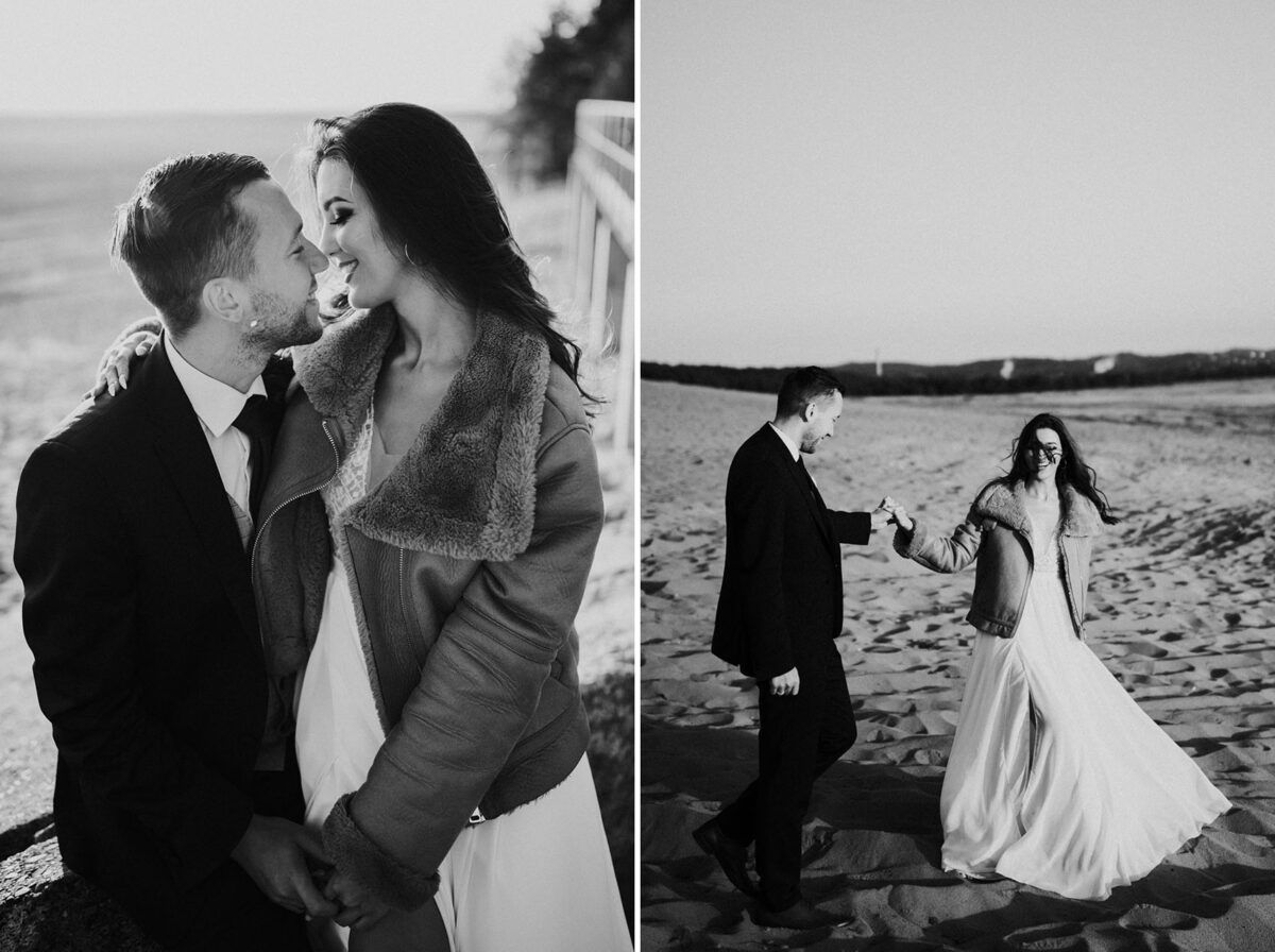 Wesele w okolicach Krakowa, pierwszy taniec, sesja ślubna na Pustyni Błędowskiej