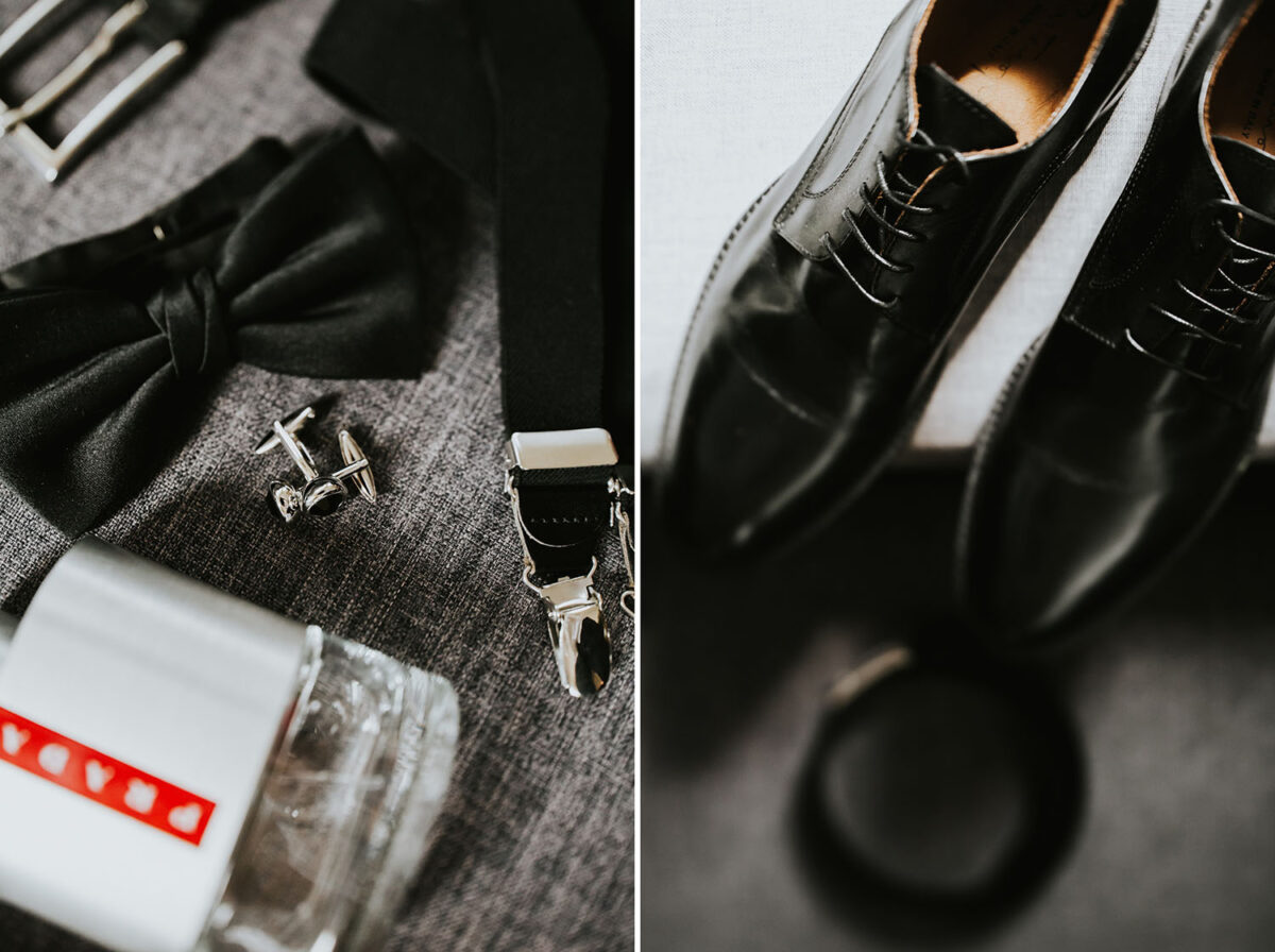 ślub w włoskim stylu, first look w ogrodzie