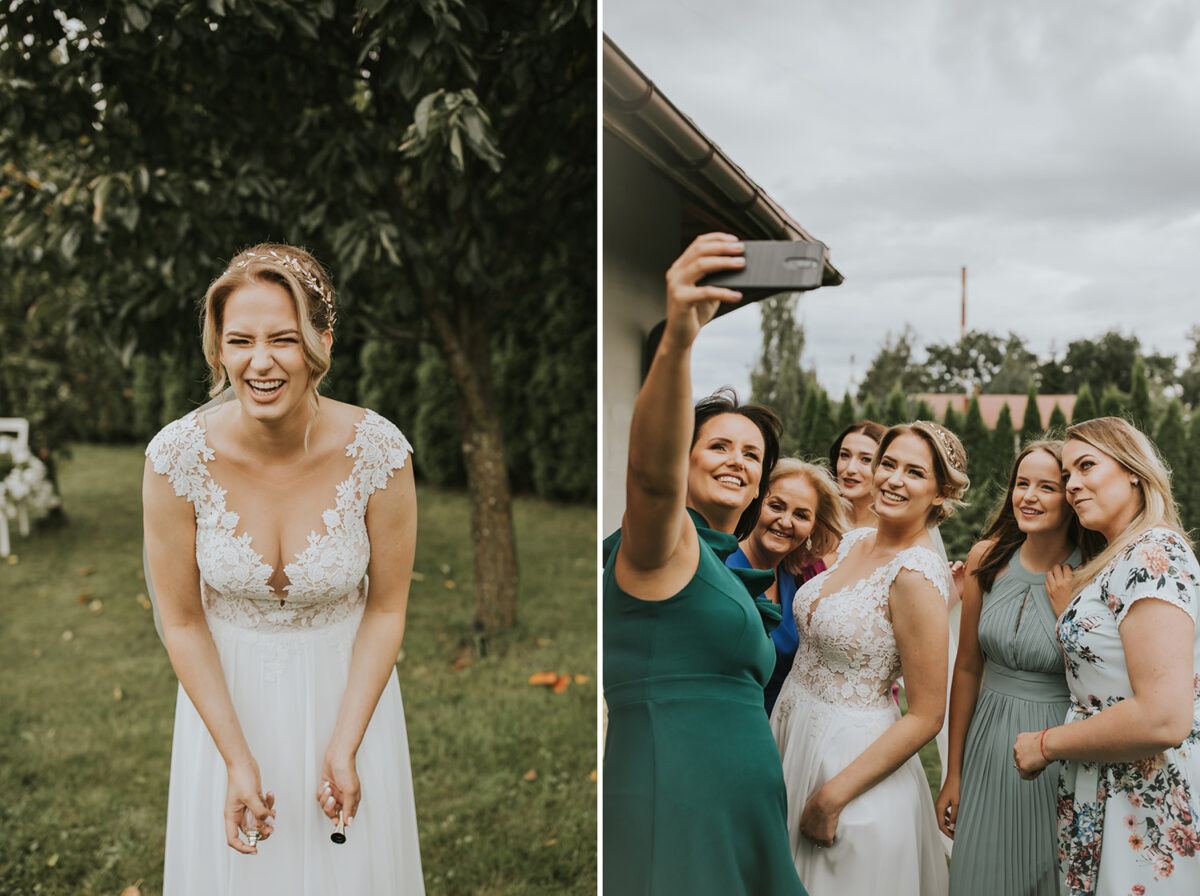 ślub w włoskim stylu, first look w ogrodzie