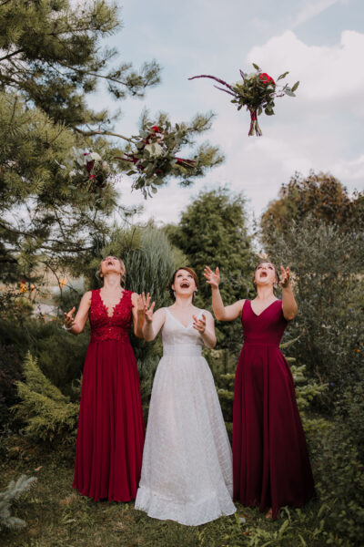 zimne ognie na weselu, oczepiny, ślub w Warszawie