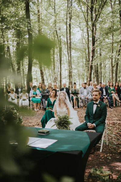 ślub w lesie, ślub cywilny w plenerze, leśny ślub